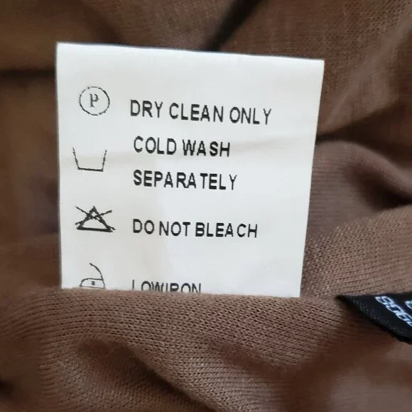 Vintage Moshita Couture 2 Piece Brown Outfit w/Faux Fur Collar and Trim, Size 16 - Picture 16 of 16